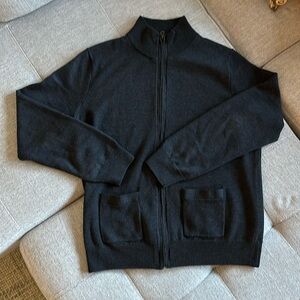 J.Crew charcoal cardigan L